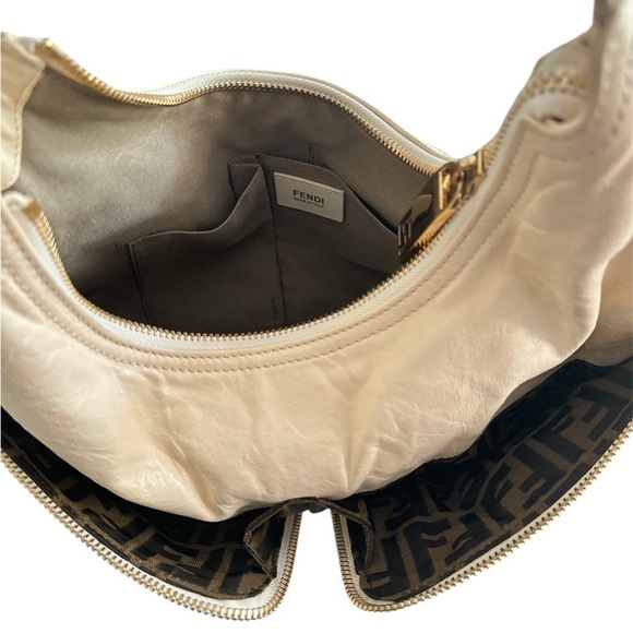 FENDI Zucca Zip Hobo Shoulder Bag - Picture 9 of 9